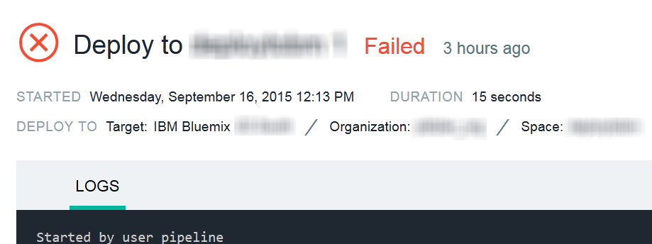 Review the deployment log